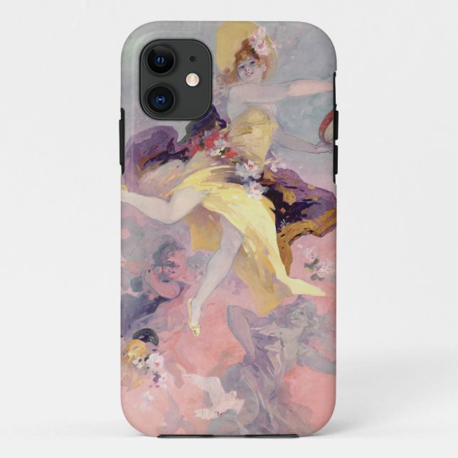 Capa Para iPhone 11 Dançarino com um pandeiro Basque (Verso)