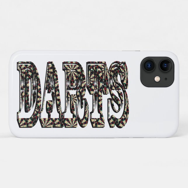 Capa Para iPhone 11 Darts É A Palavra. (Verso (horizontal))