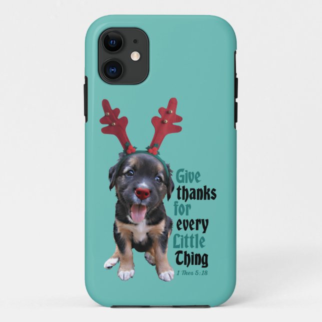 Capa Para iPhone 11 Dê obrigados para cada coisinha (Verso)