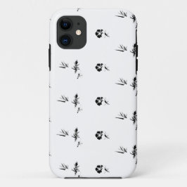 Capa Para iPhone 11 Decoração, Cinzas Escuras, Carvão