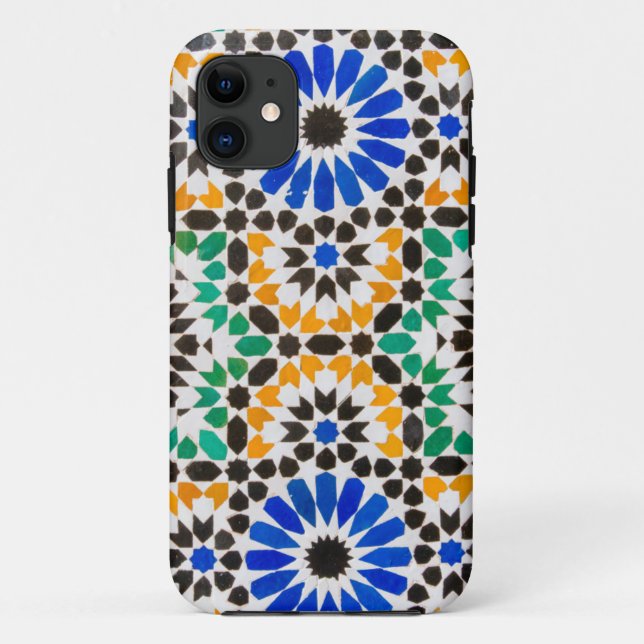 Capa Para iPhone 11 Decoração de azulejos no Palácio Bahia (Verso)