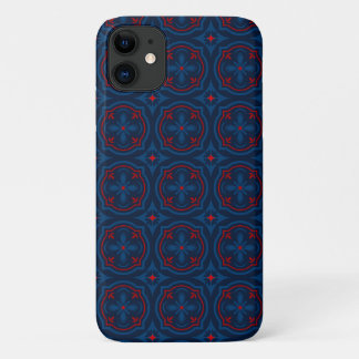 Capa Para iPhone 11 Decorative floral tiles pattern