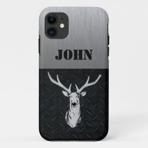 Capa Para iPhone 11 Deer Hunting Sports Men Rugged Buck Name