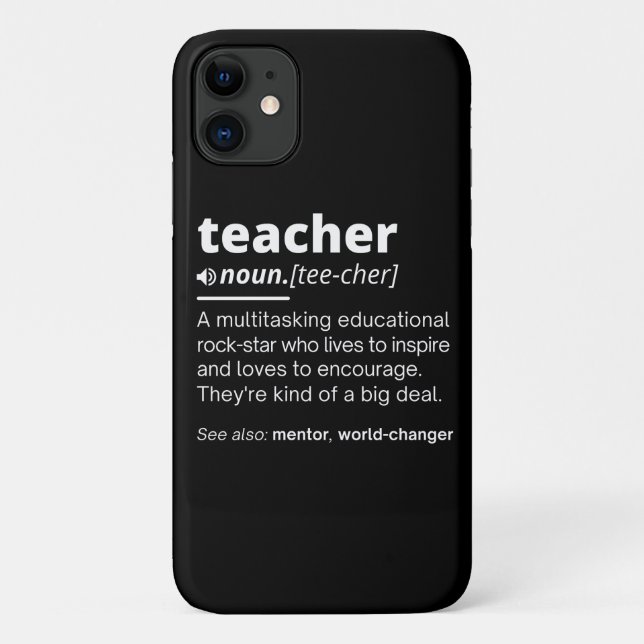 Capa Para iPhone 11 Definição de Professora - Professora Encantada do  (Verso)