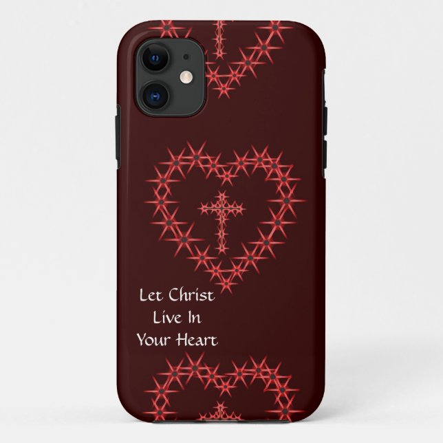 CAPA PARA iPhone 11 DEIXE O CRISTO VIVER EM SEU CORAÇÃO (Verso)