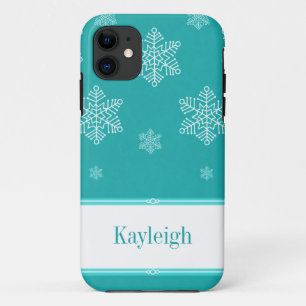 Capa Para iPhone 11 Deixe-o nevar BT iPhone 5 Case, Aqua