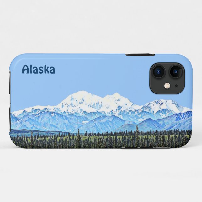 Capa Para iPhone 11 Denali (Monte McKinley) (Verso (horizontal))