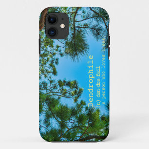 Capa Para iPhone 11 "Dendrophile" significa cor de texto personalizada