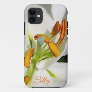 Capa Para iPhone 11 Dentro da caixa White Lily iPhone 5 *personalize*