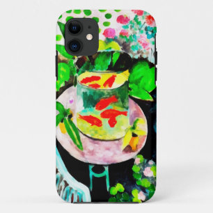 Capa Para iPhone 11 depois de Henri Matisse, The Goldfish, desenho dig