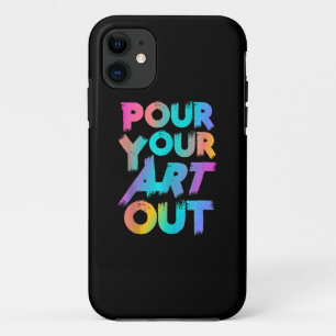 Capa Para iPhone 11 Descarte A Sua Arte Pintura Artista Pintura Acríli