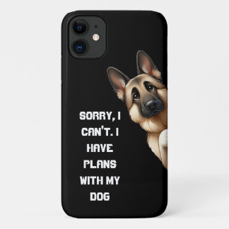 Capa Para iPhone 11 Desculpe, não posso. Eu tenho planos com meu cacho