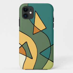 Capa Para iPhone 11 desenho abstrato vintage feito à mão