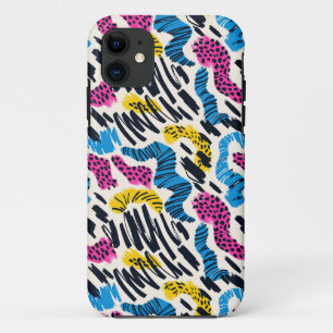Capa Para iPhone 11 Desenho de abstrato colorida divertido de padrões