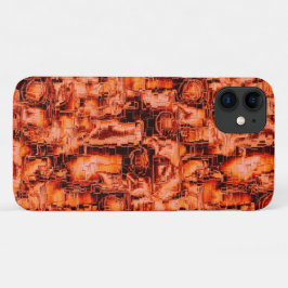 Capa Para iPhone 11 Desenho de abstrato em mosaico esculpido em tons d