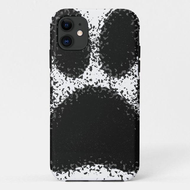 Capa Para iPhone 11 Desenho de Pata Cão (Verso)