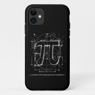 Capa Para iPhone 11 Desenho do número do Pi