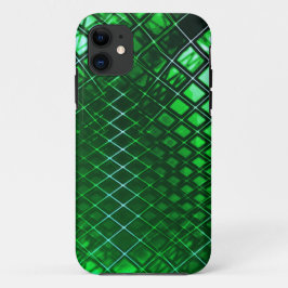 Capa Para iPhone 11 Desenho verde-escuro mostra alguma juta curvada