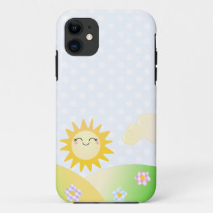 Capa Para iPhone 11 Desenhos animados bonitos do kawaii do sol