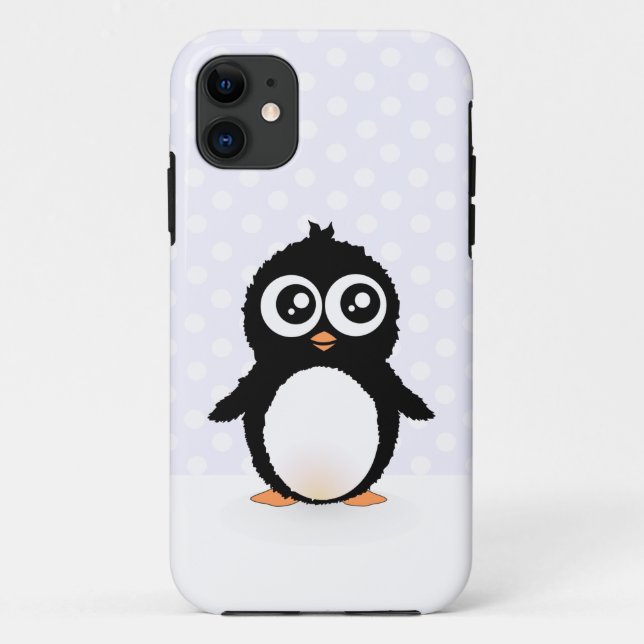 Capa Para iPhone 11 Desenhos animados bonitos do pinguim (Verso)