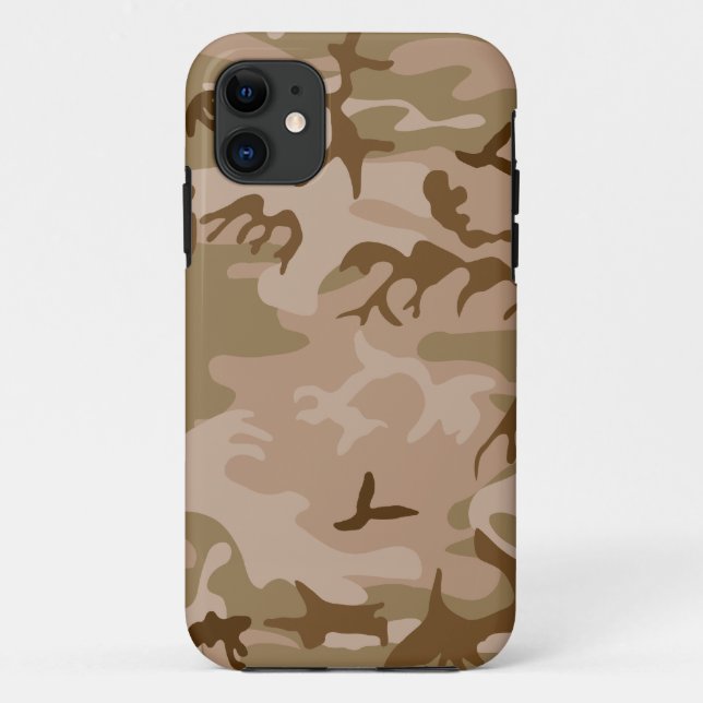 Capa Para iPhone 11 Desert Camo - Camouflage castanha (Verso)