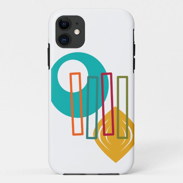 Capa Para iPhone 11 Design abstrato do MCM (Verso)