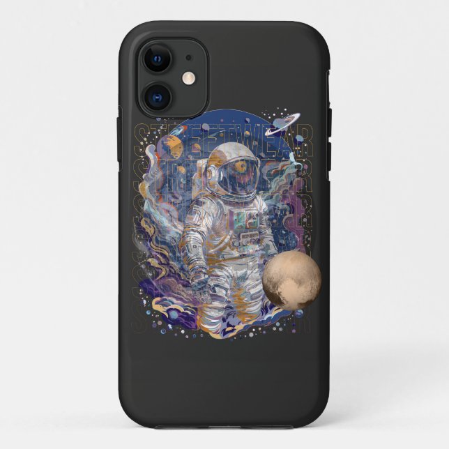 Capa Para iPhone 11 Design astronauta (Verso)