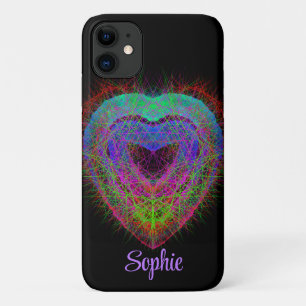 Capa Para iPhone 11 Design brilhante Grafite de neon divertido