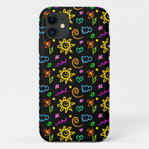 Capa Para iPhone 11 Design colorido do fundo para miúdos