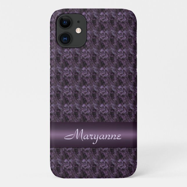 Capa Para iPhone 11 Design com roxo (Verso)