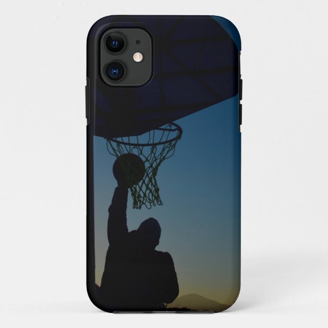 Capa Para iPhone 11 Design de basquetebol (Verso)