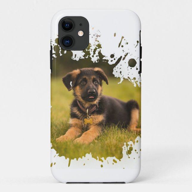 Capa Para iPhone 11 Design de Cachorro Louco (Verso)