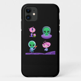 Capa Para iPhone 11 design de Caractere de Alienígena 3D
