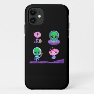 Capa Para iPhone 11 design de Caractere de Alienígena 3D