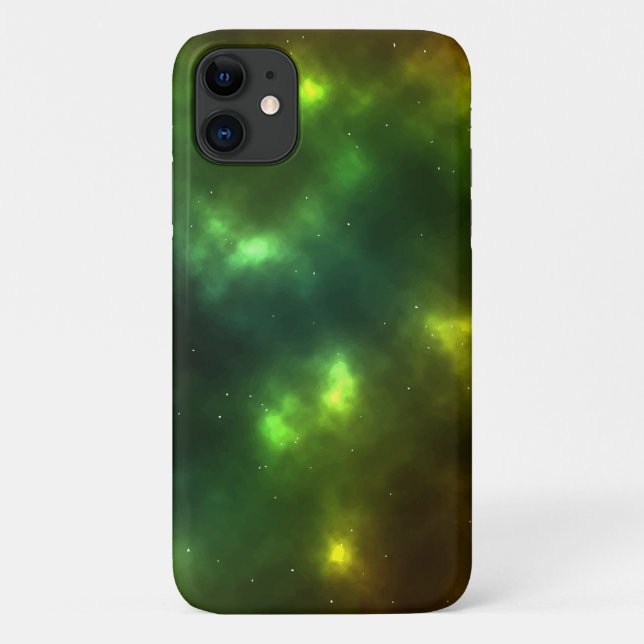 Capa Para iPhone 11 Design de Constelações do Espaço Cósmico Abstrato (Verso)