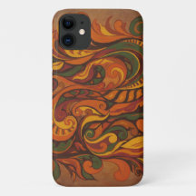 DESIGN DE COR DE OUTONO ABSTRATO