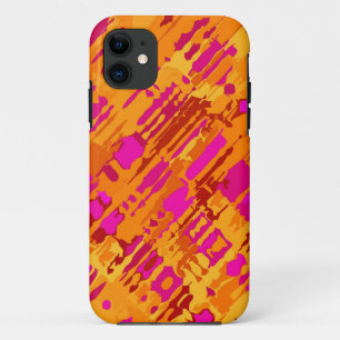 Capa Para iPhone 11 Design de espuma - rosa laranja