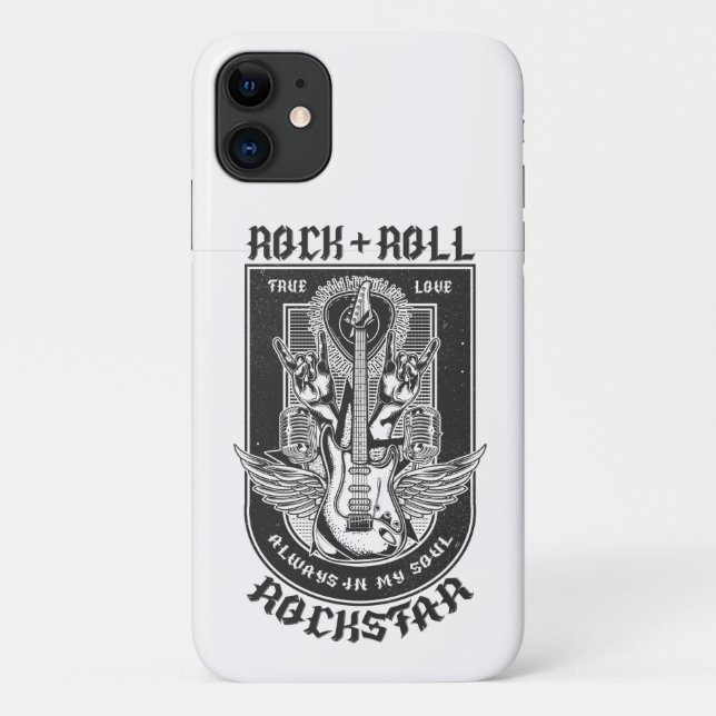 Capa Para iPhone 11 Design de Guitar Rock (Verso)