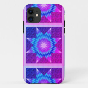 Capa Para iPhone 11 Design de Inclinação de Estrela Solitária Roxa e T
