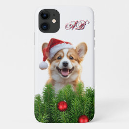 Capa Para iPhone 11 Design de iPhone de Natal do Corgi Santa Paws