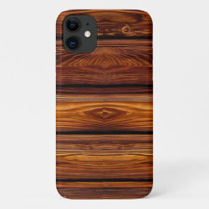Capa Para iPhone 11 Design de madeira