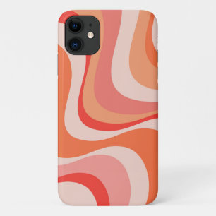 Capa Para iPhone 11 Design de ondas retrorreflectoras modernas colorid