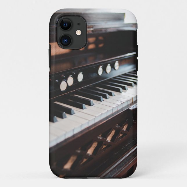 Capa Para iPhone 11 Design de Piano Bonito (Verso)