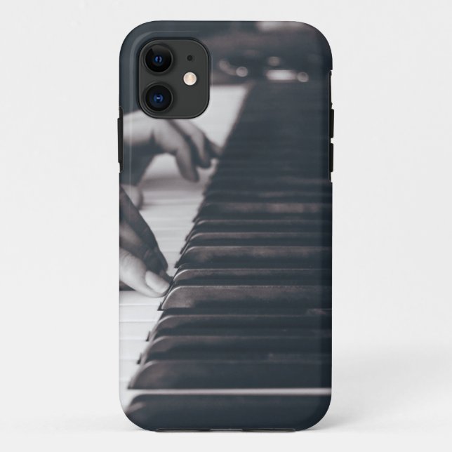 Capa Para iPhone 11 Design de Piano Incrível (Verso)