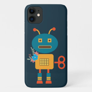 Capa Para iPhone 11 Design de robots bonitos para crianças