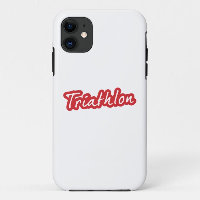 Capa Para iPhone 11 design de Triathlon legal (Verso)
