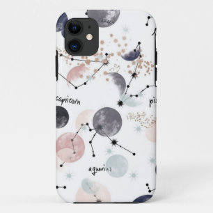 Capa Para iPhone 11 Design do horóscopo da aguarela do zodíaco