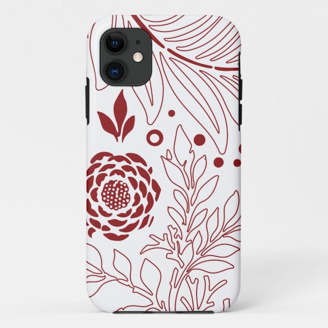 Capa Para iPhone 11 Design Floral 28 (Verso)