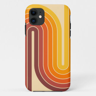 Capa Para iPhone 11 Design Geométrico de Estilo de Vintagem Retroativa