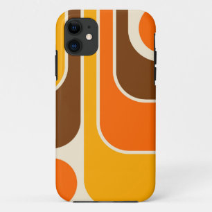 Capa Para iPhone 11 Design Geométrico do Estilo Retroativo dos anos 70